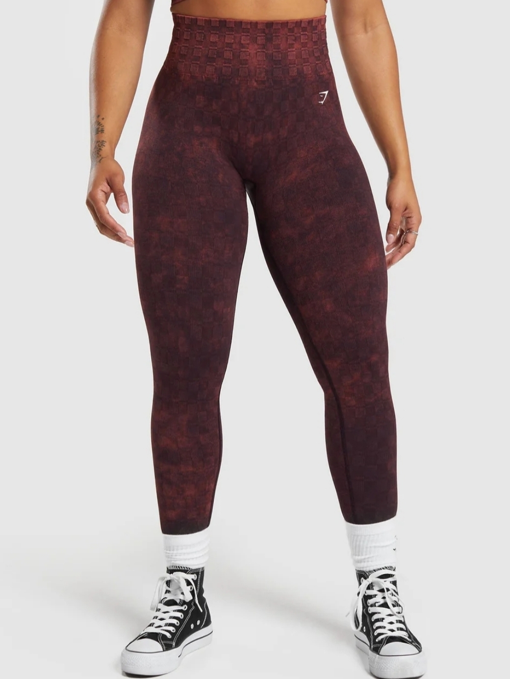 Gymshark Check Seamless Washed Leggings